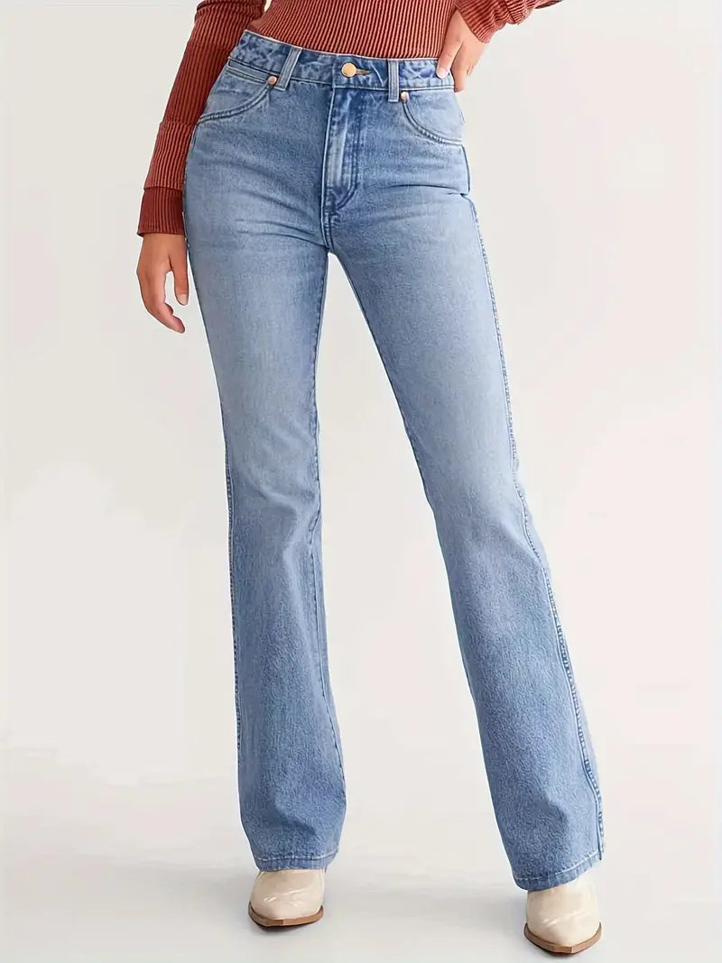 Liana | High-Waisted Straight Leg Jeans