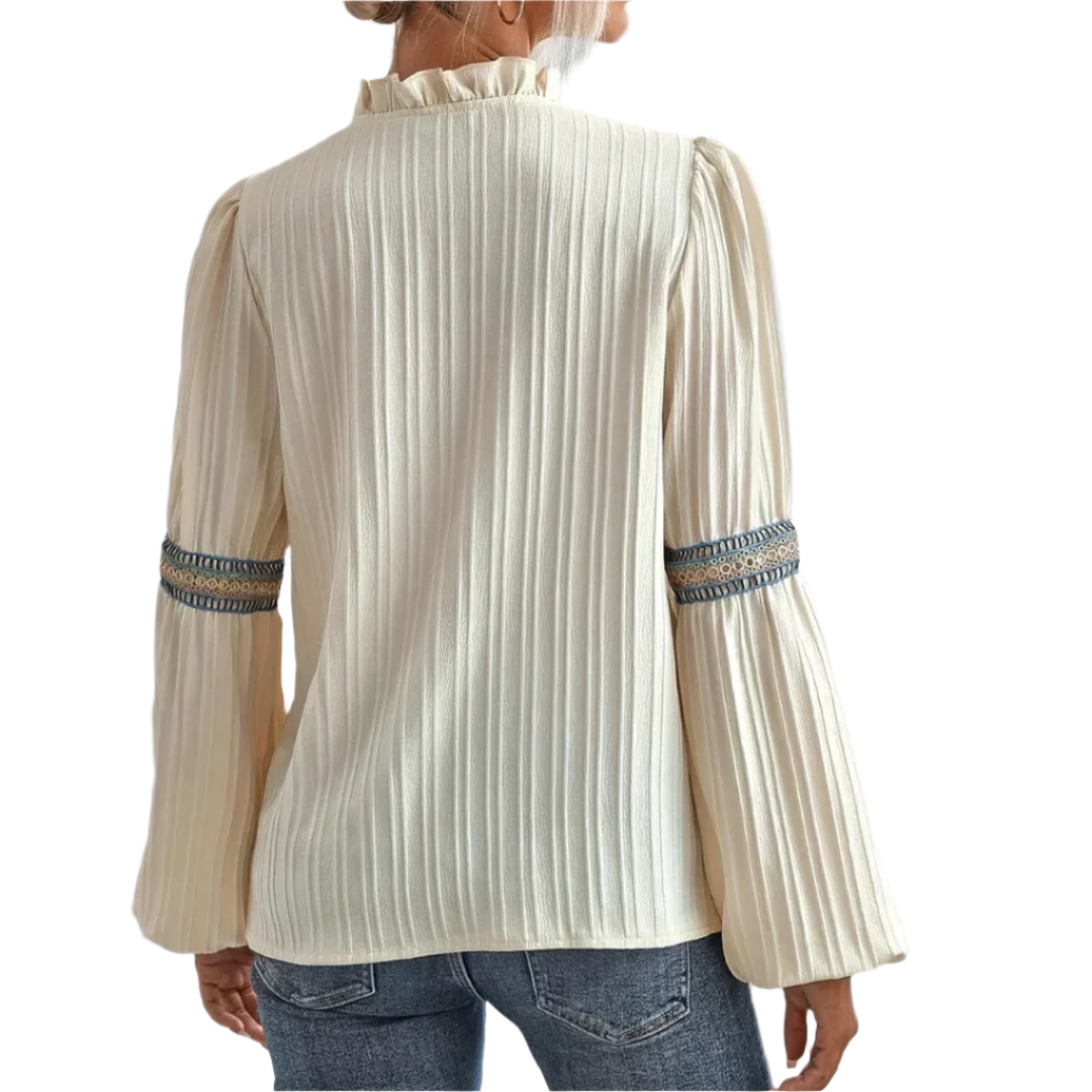 Elena | Embroidered Boho Blouse
