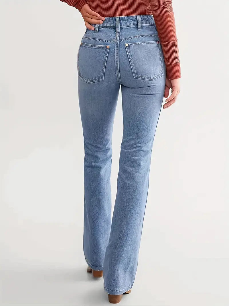Liana | High-Waisted Straight Leg Jeans