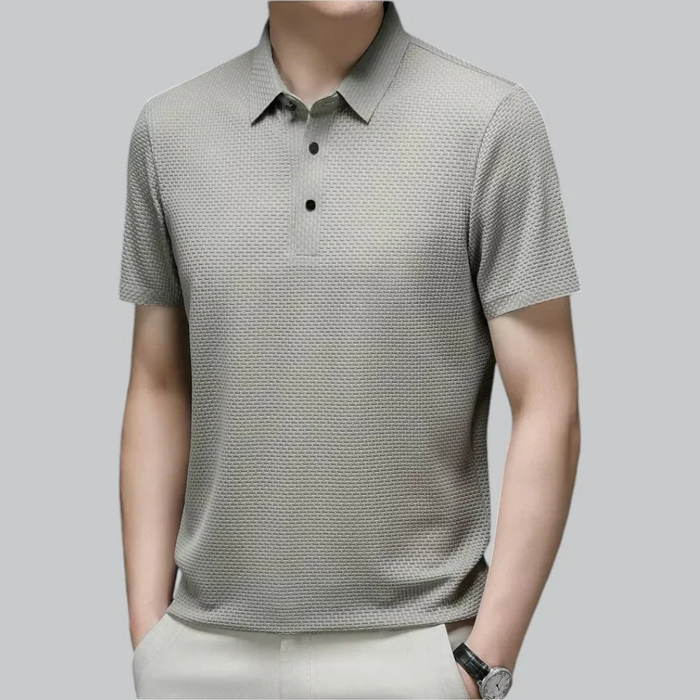 James | Textured Polo T-Shirt
