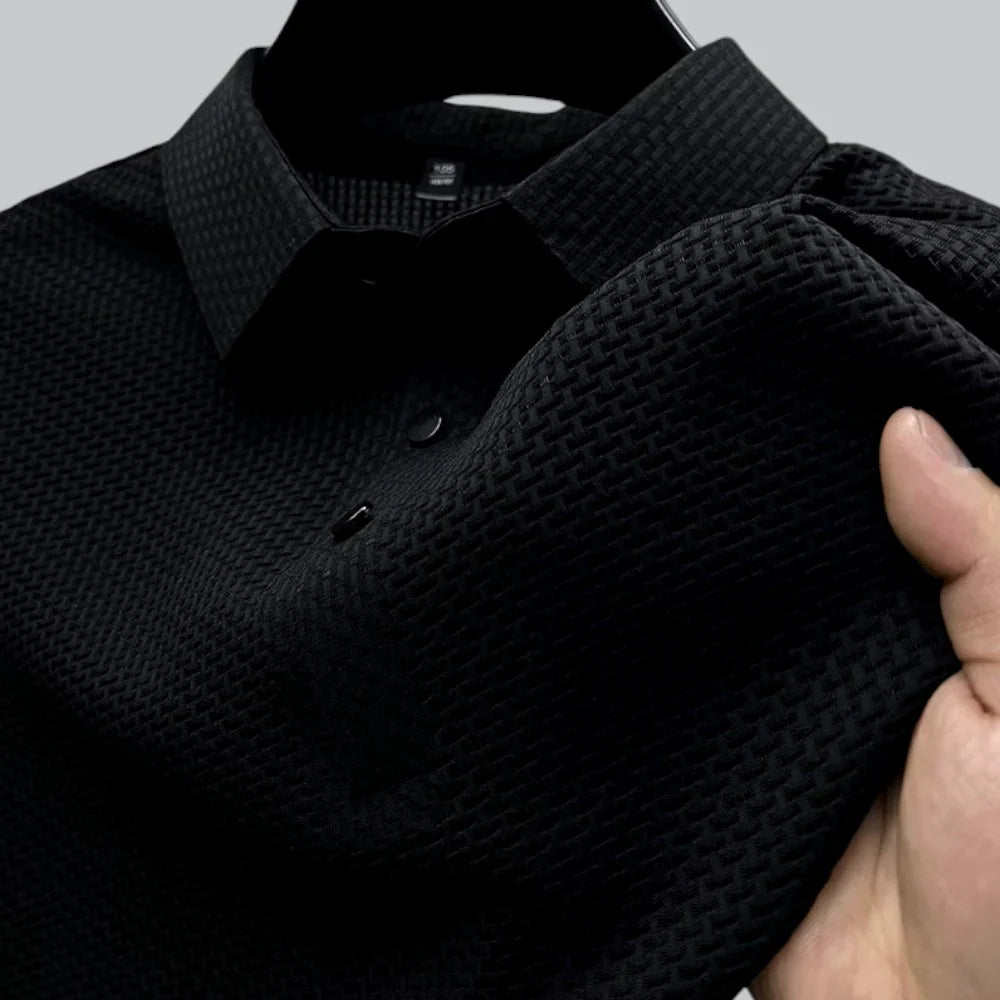 James | Textured Polo T-Shirt