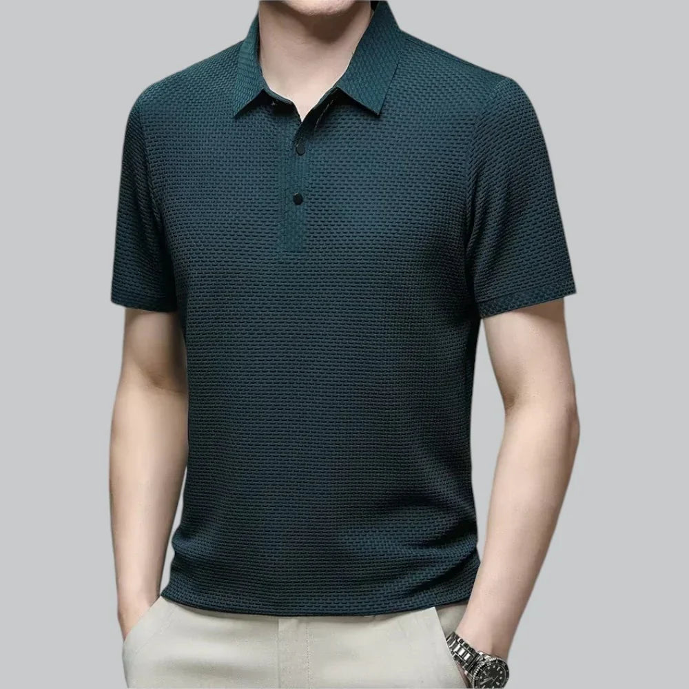 James | Textured Polo T-Shirt