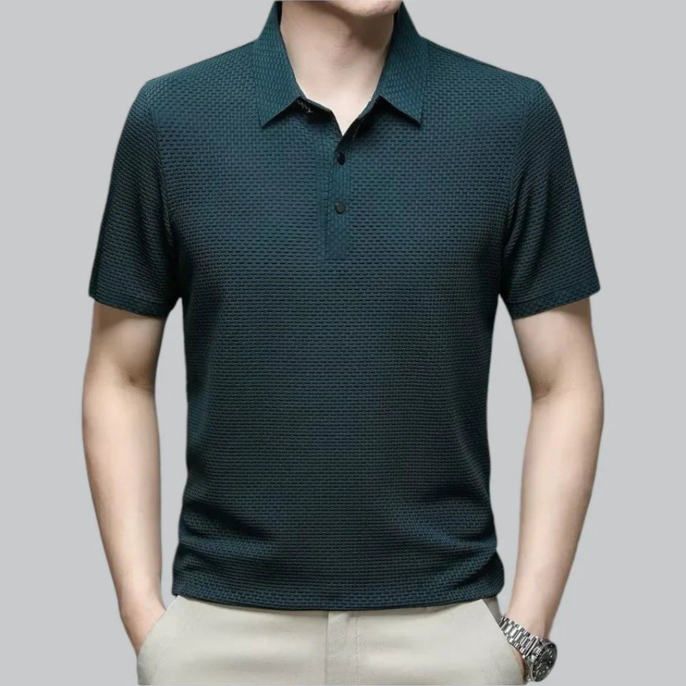 James | Textured Polo T-Shirt
