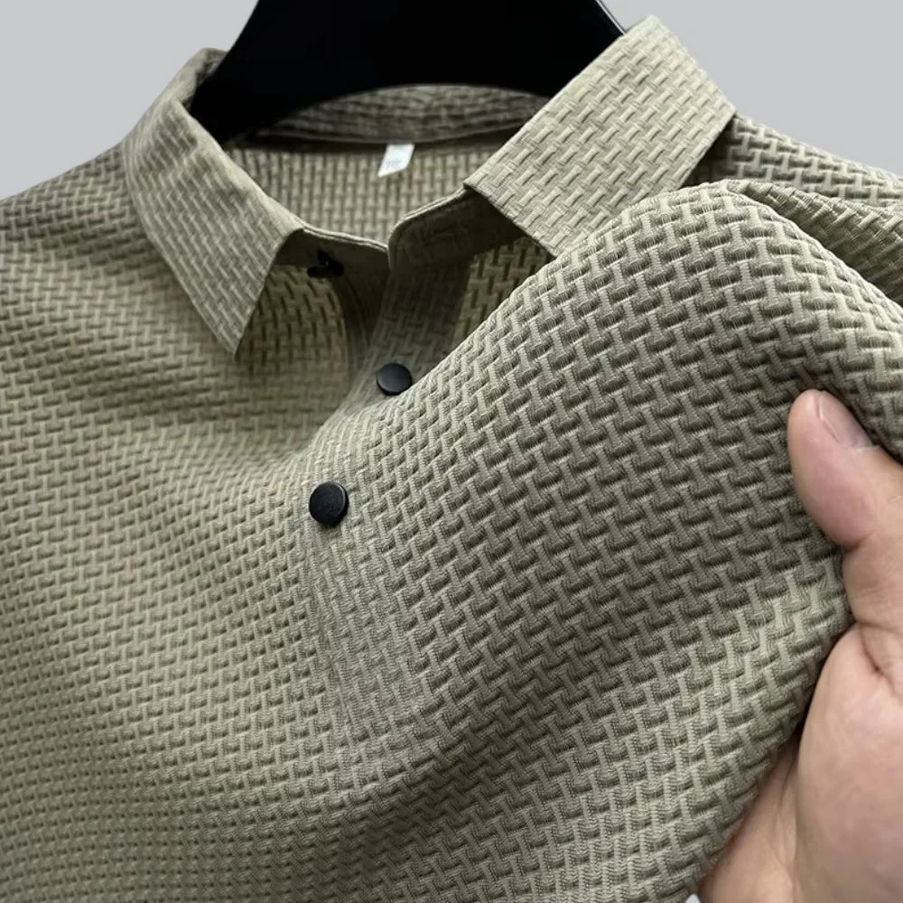 James | Textured Polo T-Shirt