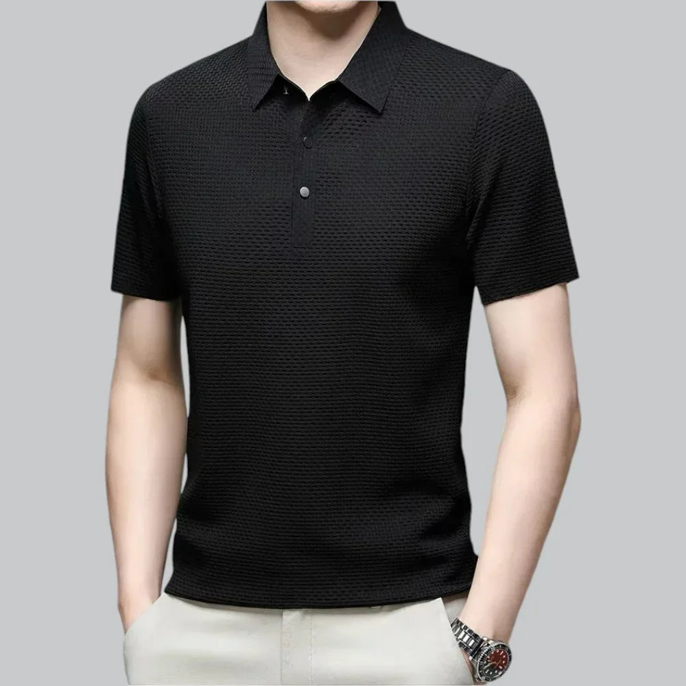 James | Textured Polo T-Shirt