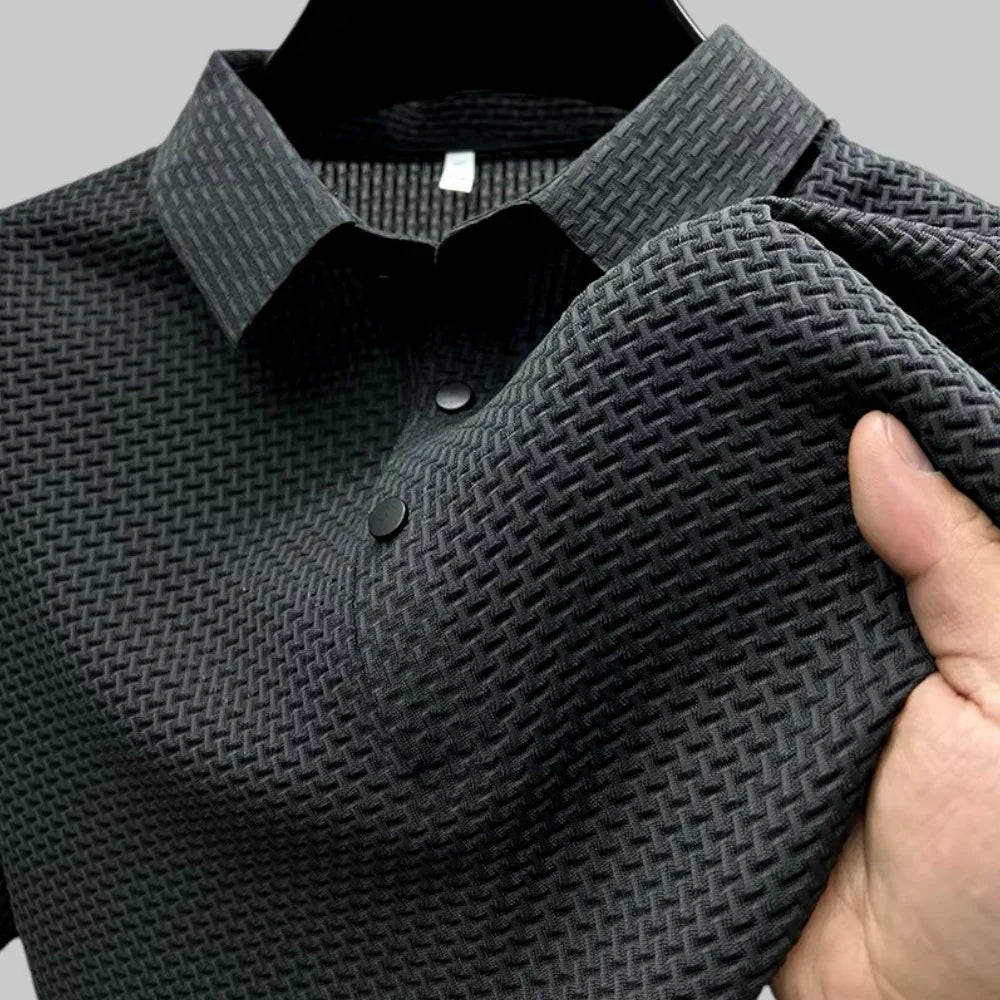James | Textured Polo T-Shirt