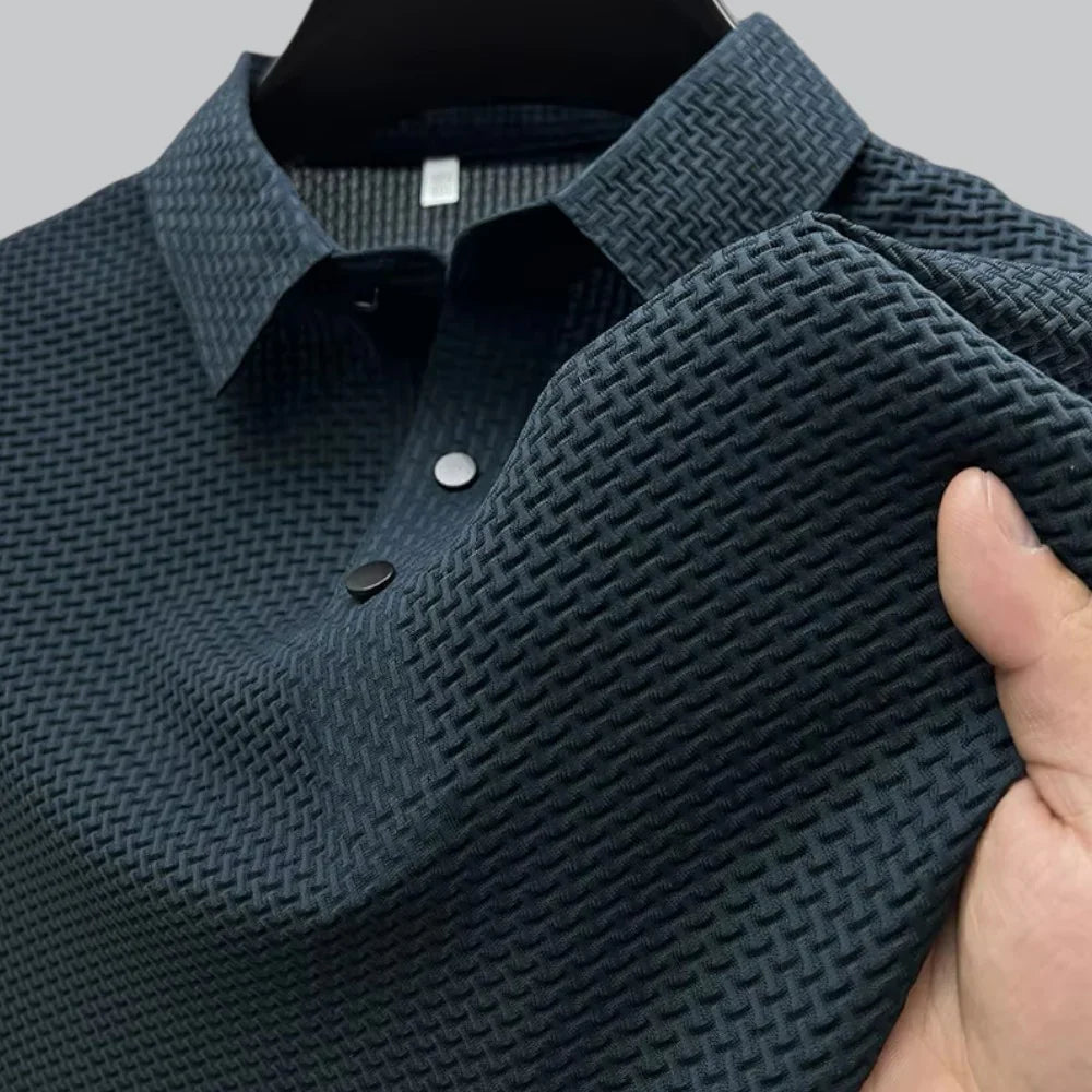 James | Textured Polo T-Shirt