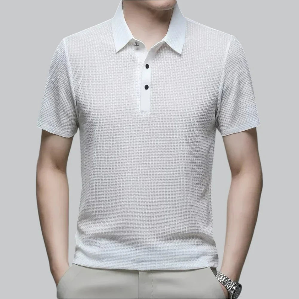 James | Textured Polo T-Shirt