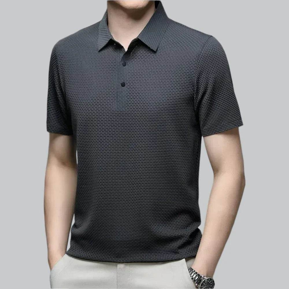 James | Textured Polo T-Shirt