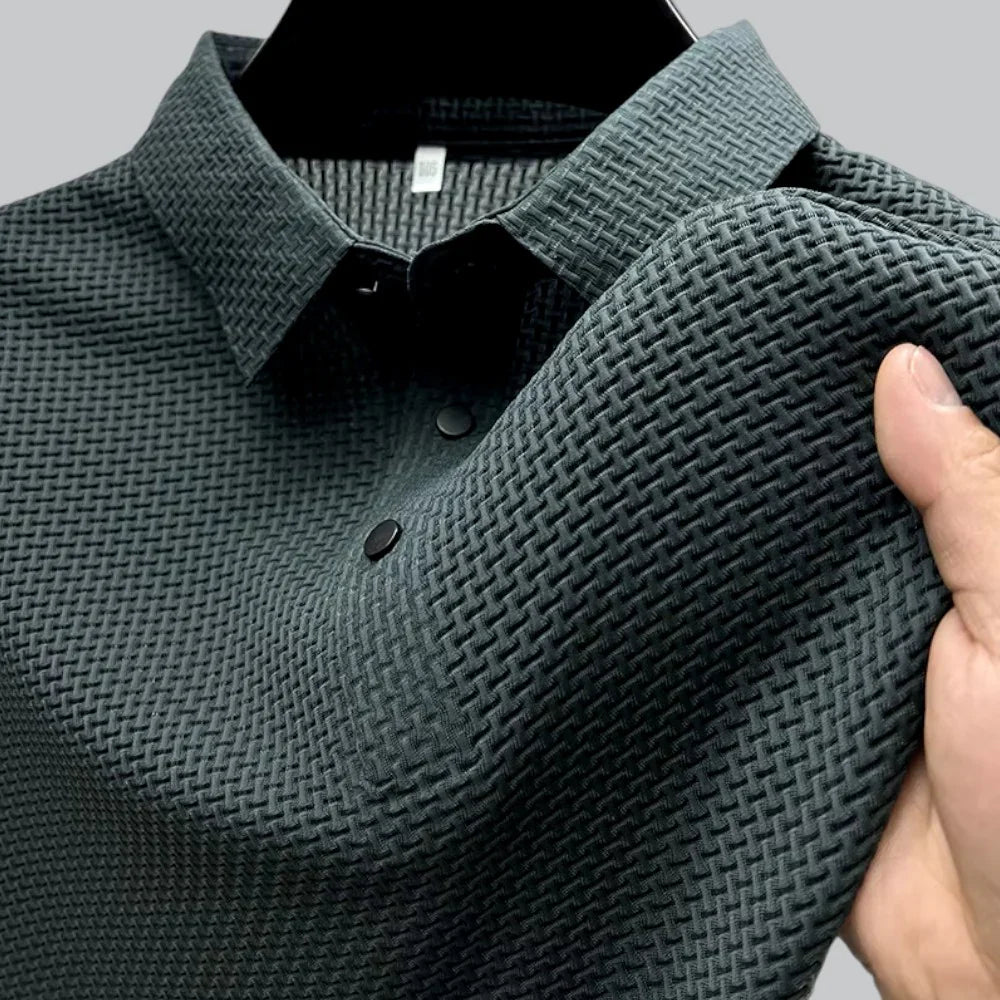 James | Textured Polo T-Shirt