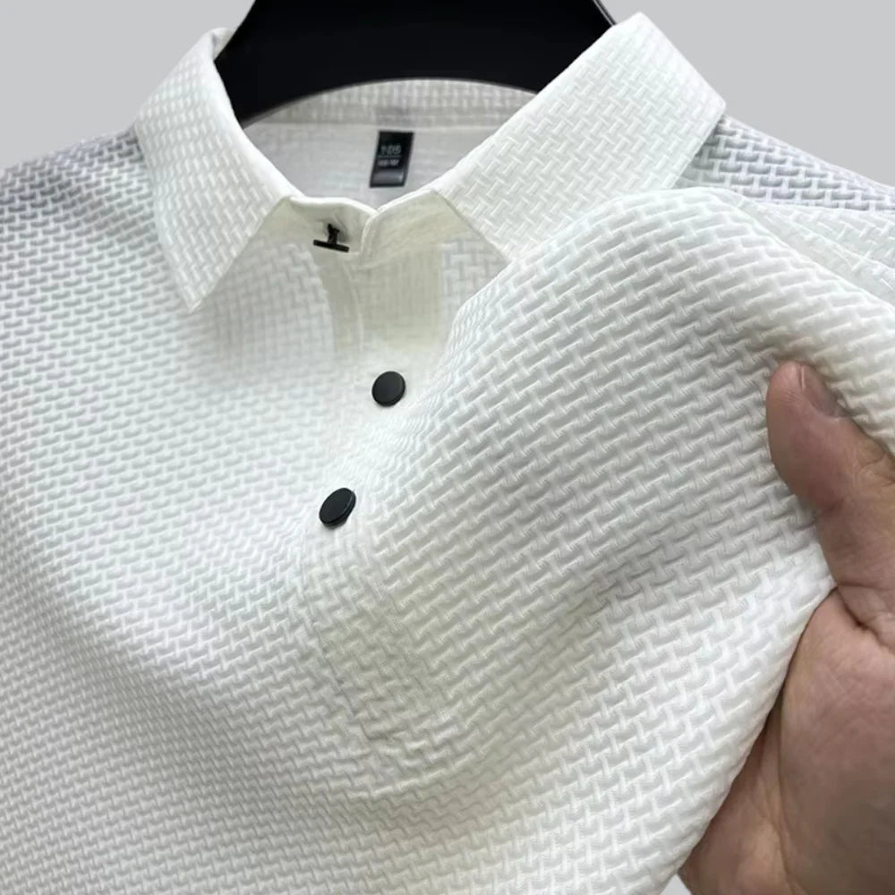 James | Textured Polo T-Shirt