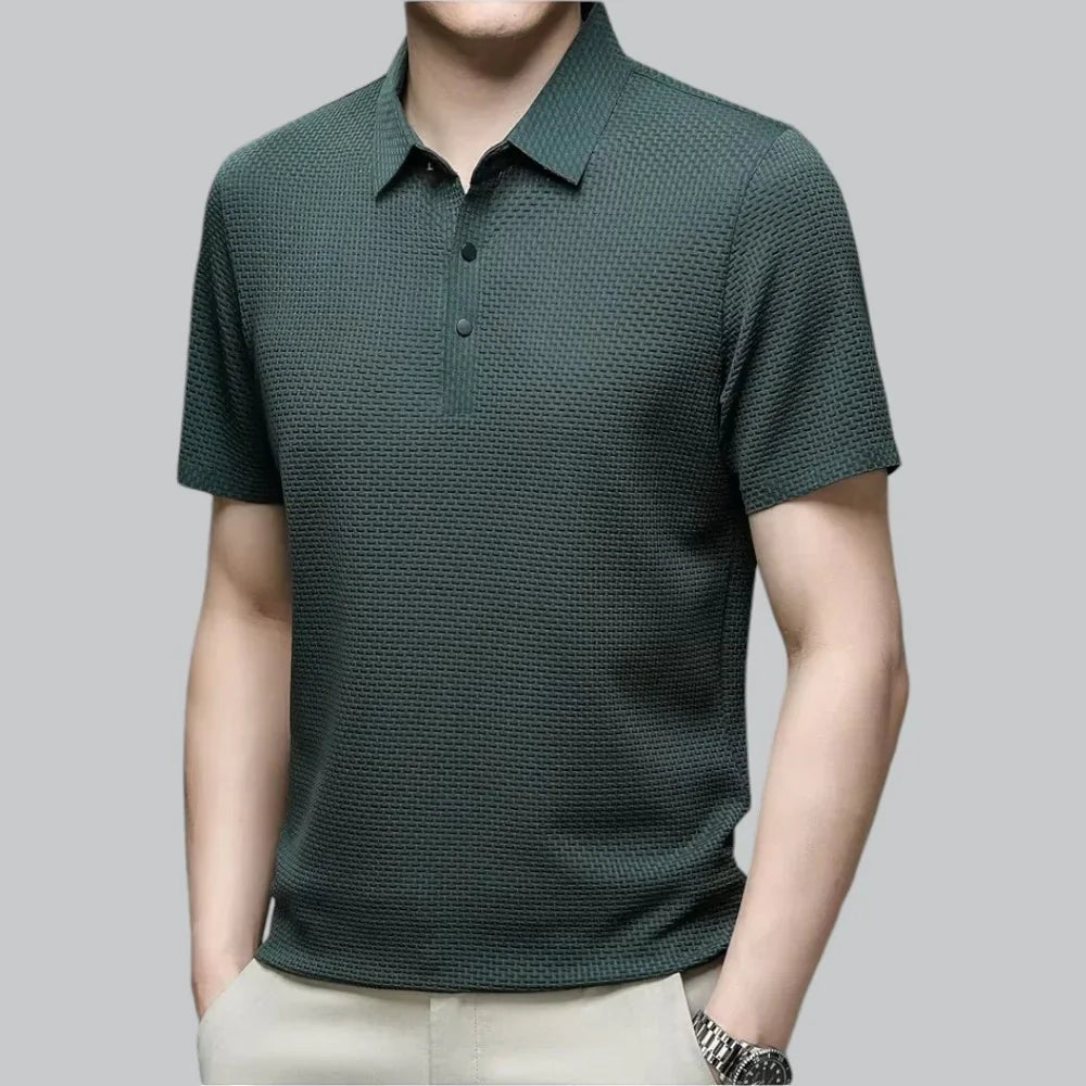 James | Textured Polo T-Shirt