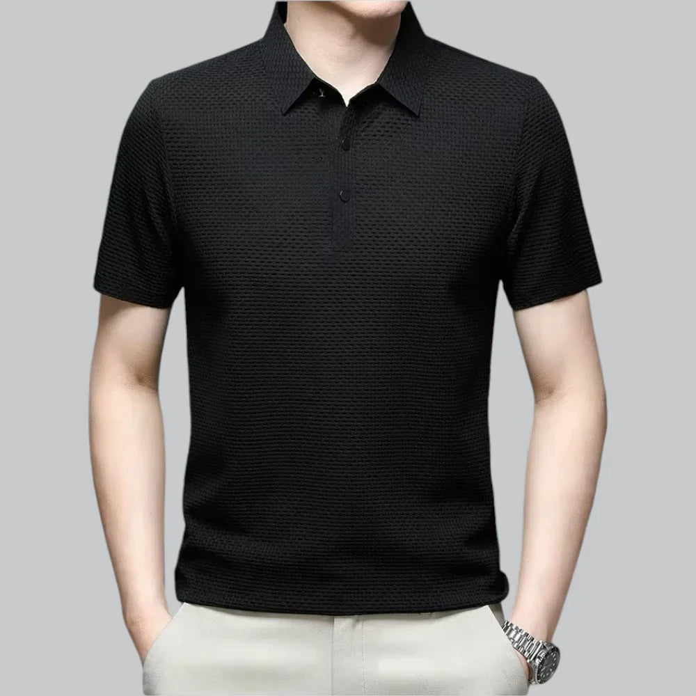 James | Textured Polo T-Shirt